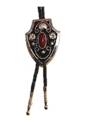 BOLO TIE PERLE ROUGE GOWEST