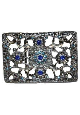 STRASS FLOWER BUCKLE