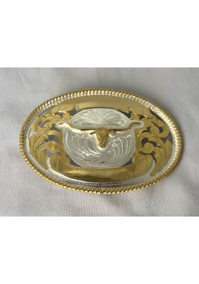 GOLDEN OVAL BUCKLE WITHOUT BACKGROUND