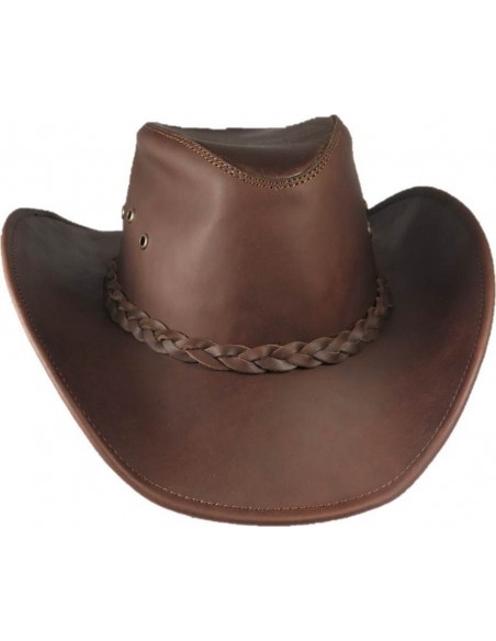 GORRA DE PIEL FRISCO CAFÉ