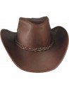 GORRA DE PIEL FRISCO CAFÉ