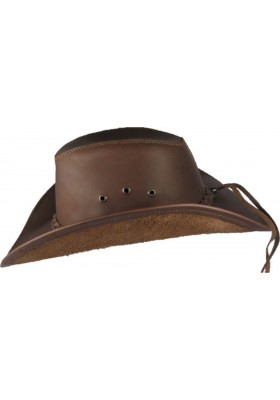 FRISCO BROWN LEATHER HAT