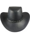 FRISCO BLACK LEATHER HAT